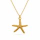 naszyjnik STARFISH-srebro złocone 24K