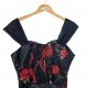 EUROFASHION gorsetowa bluzka cekiny  44/46 2XL/3XL