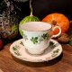 Filiżanka ze spodkiem Ridgway Gainsborough Bone China – motyw liści winogron