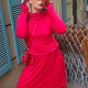 SUKIENKA ROBIN RED