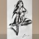 Szkic Kobiety 50x90cm