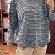 Paski golf bluzka Avenue 30/32 Plus Size długi rękaw oversize bawełna stretch 9XL / 58 / 30