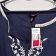 Haftowana bluzka L.A. Blues Deluxe 30/32W Plus Size oversize granatowa 9XL / 58 / 30