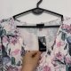 Kwiatowa bluzka Torrid S Plus Size oversize peonie różowo-niebieska 8XL / 56 / 28