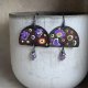 Kolczyki Exotic Flowers & Cosmic Lavender