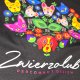T-shirt damski - Zwierzolub - pieski kotki - wzór folkowy - XL