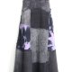 długa czarna spódnica denim r.38