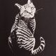 Kot - Linoryt, ilustracja, grafika, obrazek, obraz, sztuka, plakat, dekoracje