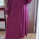 Adorne Woman Fioletowa Sukienka Midi Plus Size 24W