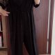 Shein Curve Czarny Kombinezon Plus Size 4XL z Tiulowymi Rękawami 4XL / 48 / 20