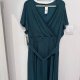 Lane Bryant Zielona Sukienka Kopertowa Plus Size 26/28 7XL / 54 / 26