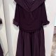 Jessica Howard Bordowa Sukienka Midi Plus Size 24W z Kołnierzem 6XL / 52 / 24
