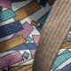 Torba granatowa handmade RASPBERI – unikatowa torba dla mamy z mocowaniami do wózka