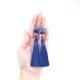Długie kolczyki z lapis lazuli i chwostem