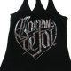 Czarny Top Nadruk M