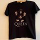 Queen Vintage t-shirt czarny Freddie Mercury Bohemian Rhapsody rock band tee unisex
