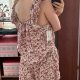 Jessica Simpson Komplet w Kwiaty Plus Size 4X (Top + Spódnico-Szorty)