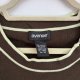Avenue Brązowy Sweter z Ozdobnym Dekoltem Plus Size  5XL / 50 / 22