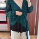 BloomChic Zielona Bluzka w Groszki Plus Size 7XL / 54 / 26