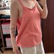 Avenue Koralowy Top na Ramiączkach Plus Size 24W 6XL / 52 / 24