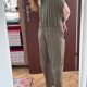 Suzanne Betro Oliwkowy Kombinezon Plus Size  5XL / 50 / 22