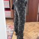 Vicious Authentic Denim Czarne Jeansy z Nitami Plus Size 2YK 4XL / 48 / 20