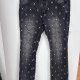 Vicious Authentic Denim Czarne Jeansy z Nitami Plus Size 2YK 4XL / 48 / 20