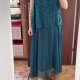Roaman's Błękitna Koronkowa Sukienka Plus Size 6XL / 52 / 24