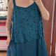 Roaman's Błękitna Koronkowa Sukienka Plus Size 6XL / 52 / 24