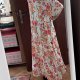 Woman Within Kolorowa Sukienka w Kwiaty Plus Size  9XL / 58 / 30
