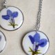 Komplet biżuterii z żywicy LOBELIA