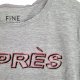 FINE Copenhagen aplikacja APRES szary tshirt 36 S