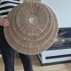 Rozeta, makrama z juty boho na ścianę.  Naturalna, minimalistyczna