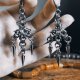 Kolczyki chainmaille z kolcami ze stali chirurgicznej gothic industrial dark fairycore