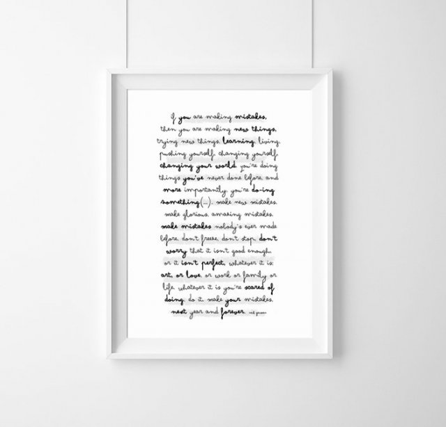 PLAKAT IF YOU ARE MAKING MISTAKES...A2