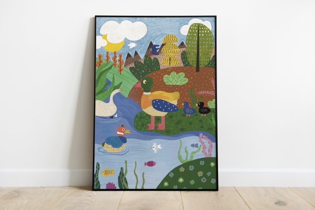 Plakat 50x70 cm Ptaki
