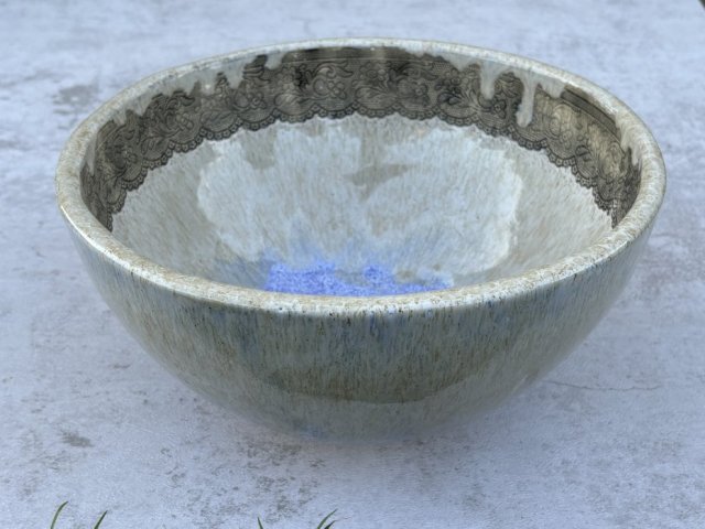 Umywalka dwukolorowa