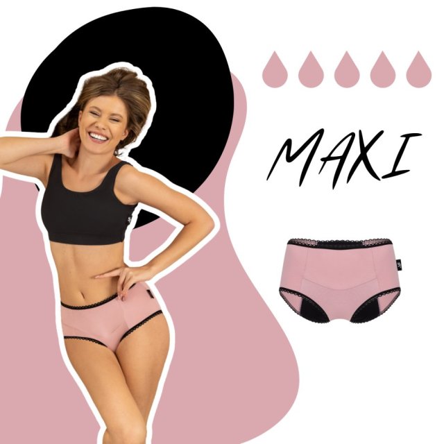 Majtki menstruacyjne PINK - Maxi