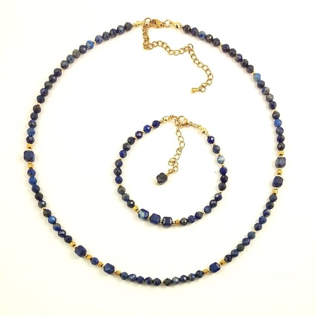 Komplet z lapis lazuli