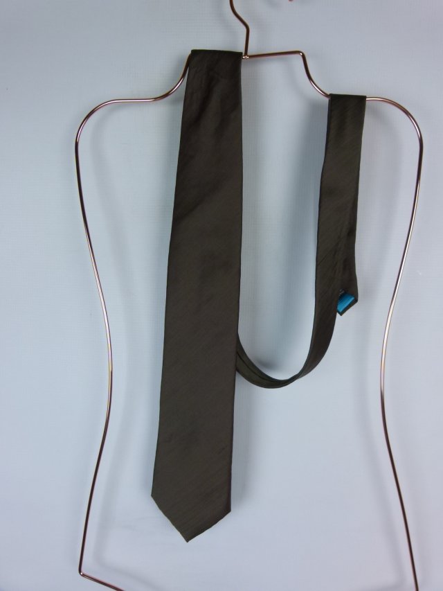 Ted Baker jedwabny krawat silk jedwab khaki