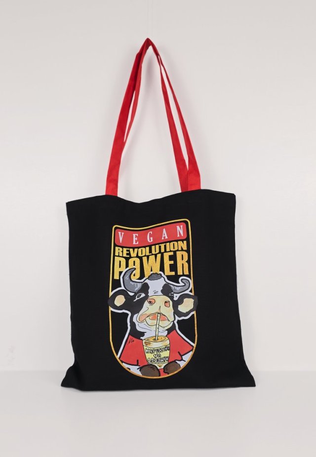 Torba shopperka - krowa - VEGAN REVOLUTION POWER