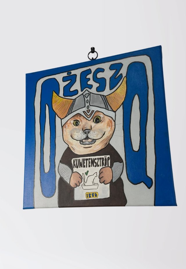 Obraz - Kot Viking IKEA - 40x40