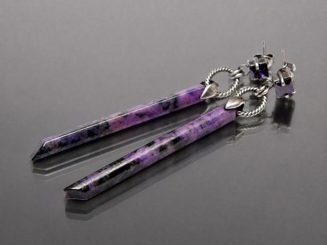 Stick vol. 9/purple / - kolczyki
