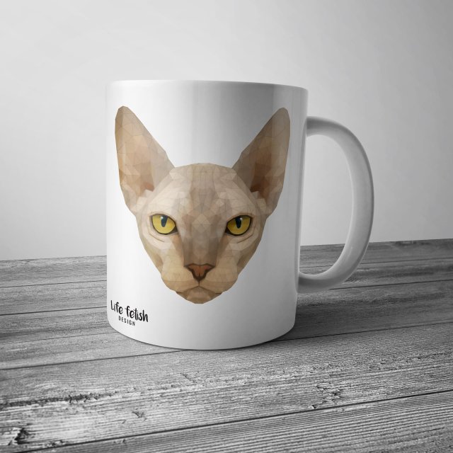 Kubek - kot Sphinx
