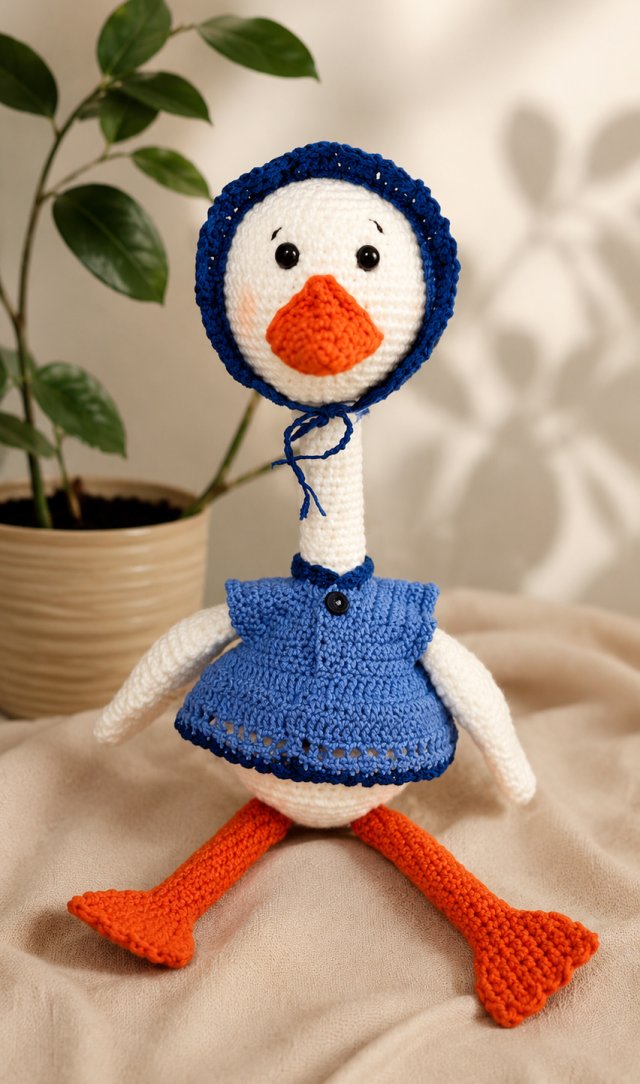 Szydełkowa gąska handmade