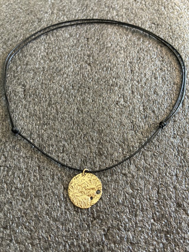 Choker naszyjnik minimalistyczny mosiądz