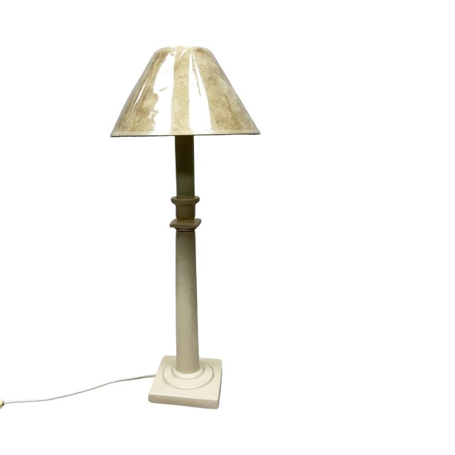 Lampa stołowa Kostka France Ref. T 200 ceramika lata 70. 80. retro kolumna vintage