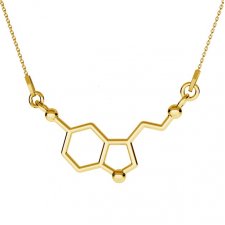 SEROTONINA- srebro złocone 24K