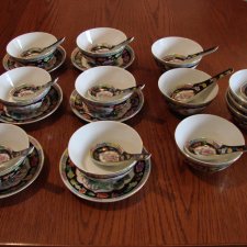 komplet porcelany