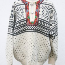 WOOL 100% - SWETER SKANDYNAWSKI